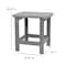 Flash Furniture Charlestown All-Weather Poly Resin Wood Adirondack Side Table in Gray JJ-T14001-GY-GG - alternate 8